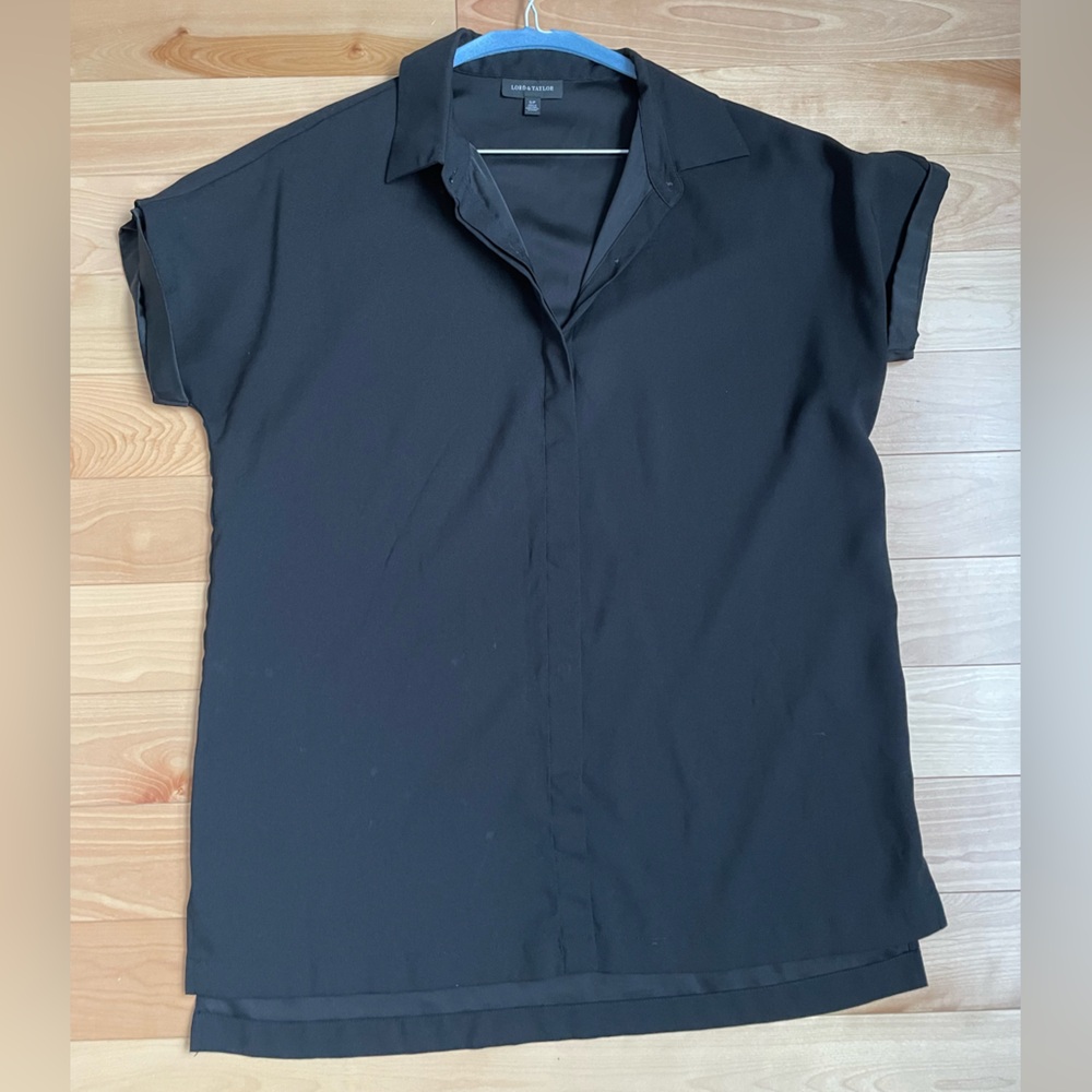 Lord & Taylor Long Button Down Shirt/Tunic